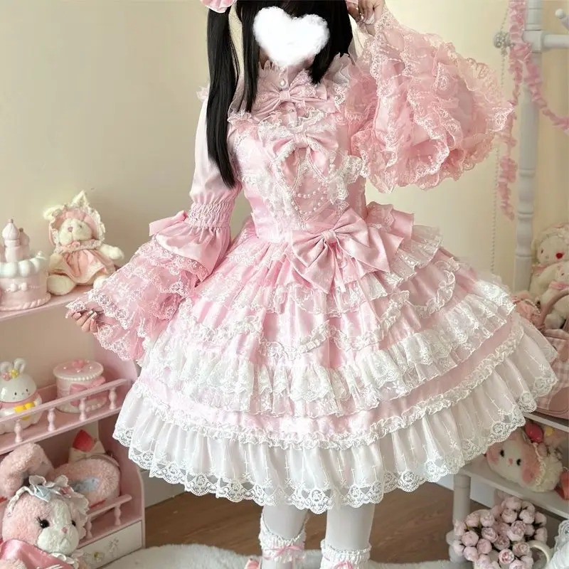 Victorian Women'S Formal Wear - 2025 Yeni Victoria Tatlı Lolita Elbise