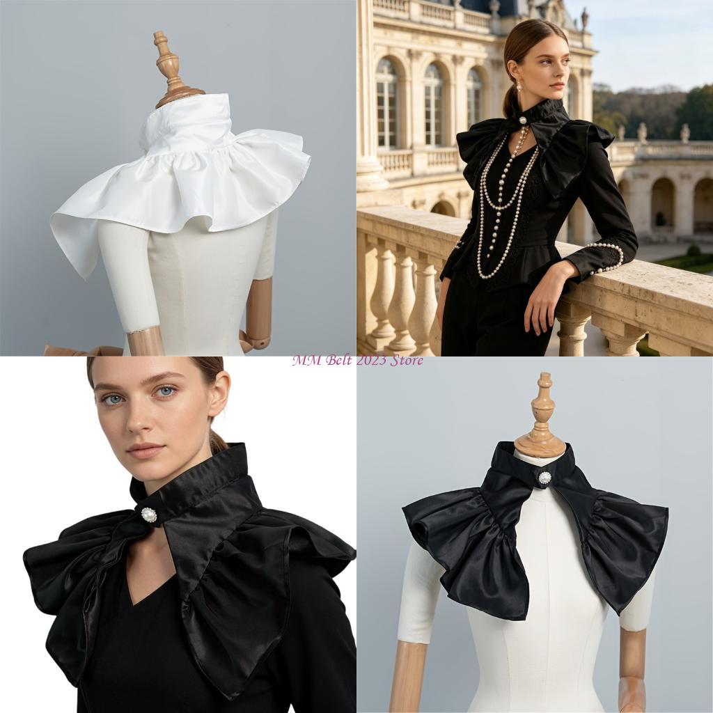 Victorian Women'S Formal Wear - 49ME Victoria Yaka Saten Ayrılabilir Yaka