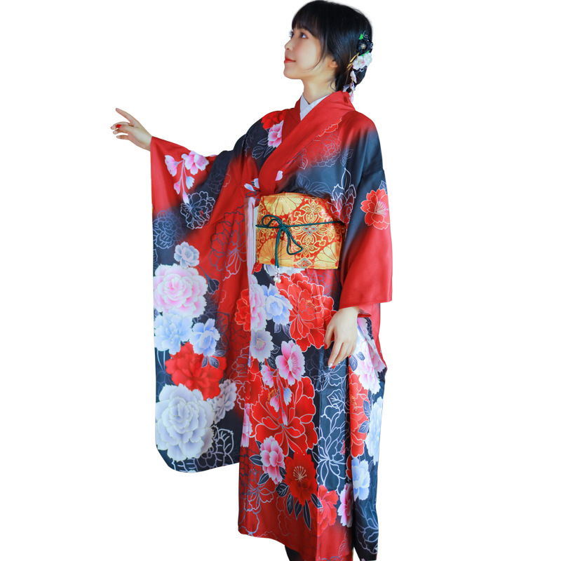 Women'S Formal Traditional Wear - Kadın Japon Kimonosu Resmi Giyim Baskılı