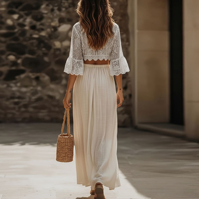 Kadınlar İçin Bohem Dantel İki - Women'S Formal Wear Suit incelemesi ve fiyatı