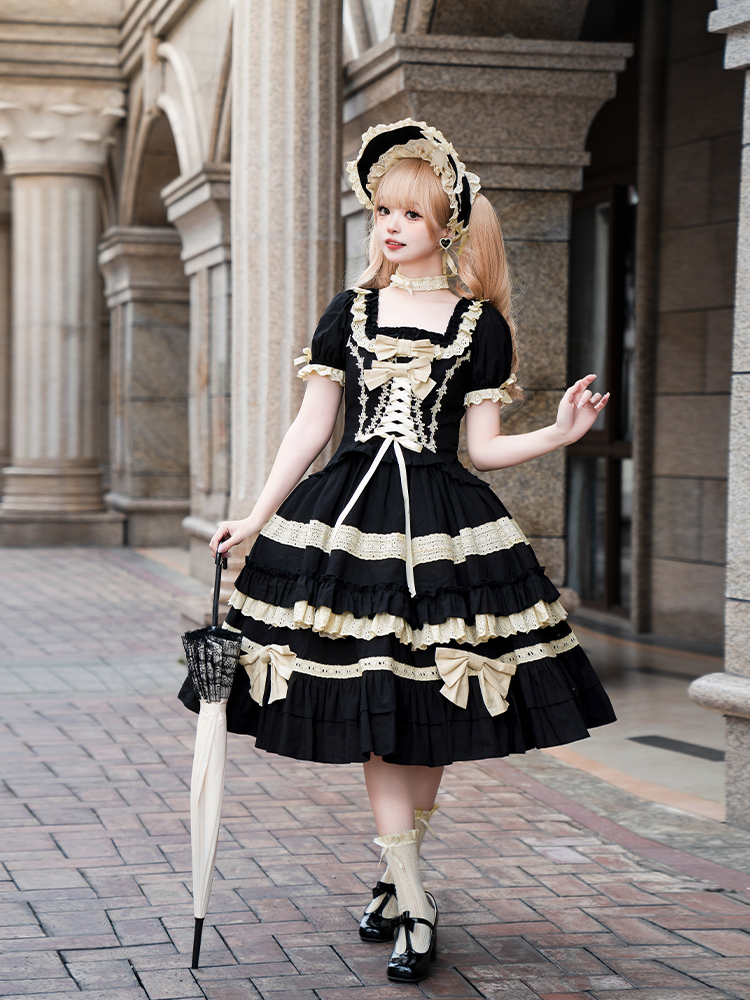 Japon tatlı Lolita Op elbise k - Victorian Women'S Formal Wear incelemesi ve fiyatı