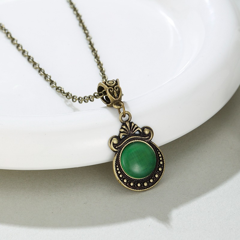 1 Gotik Bohem Tarzı Kolye Oval - Women'S Gothic Formal Wear incelemesi ve fiyatı