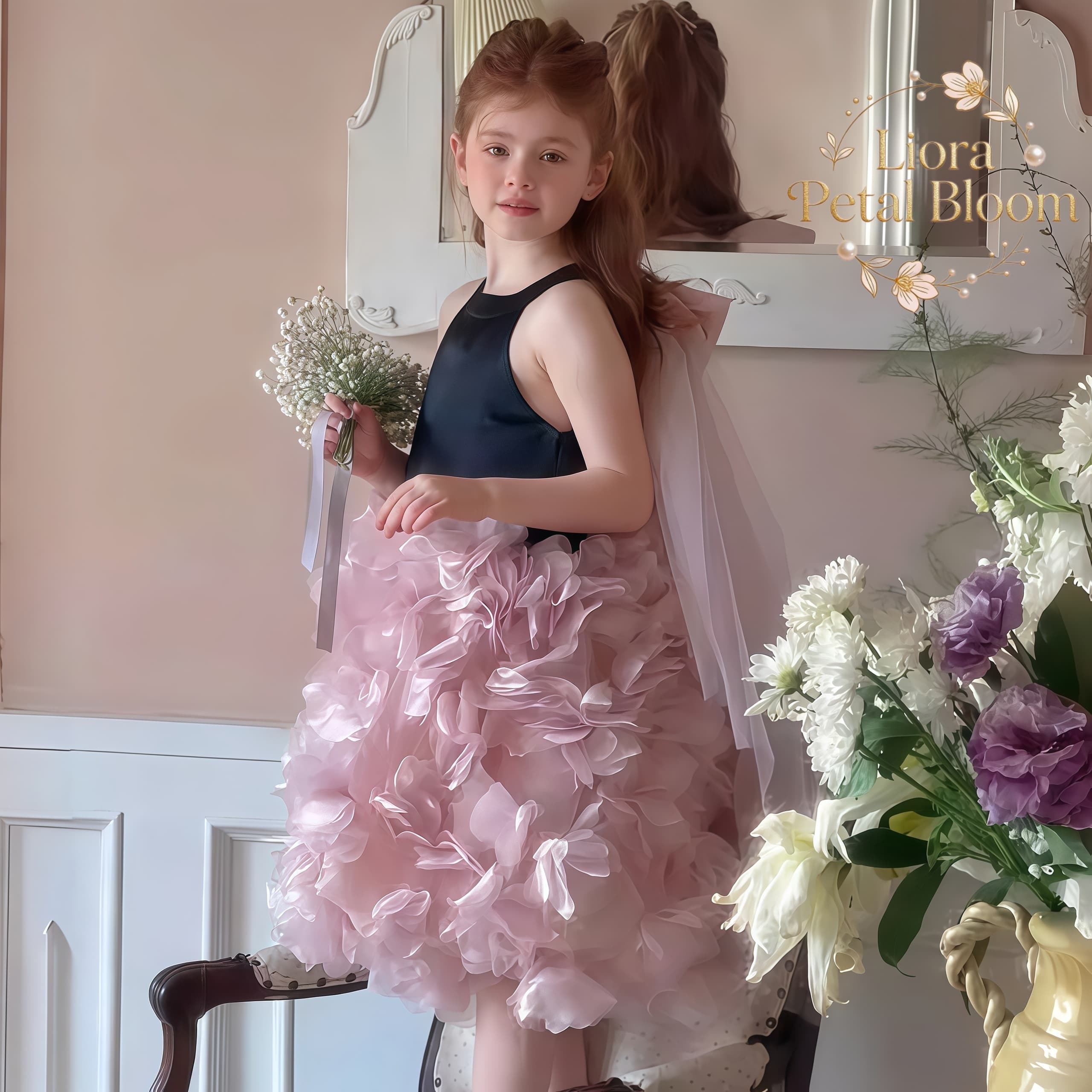 Kız Çocuk Siyah Çiçekli Tül El - Formal Women'S Wear incelemesi ve fiyatı